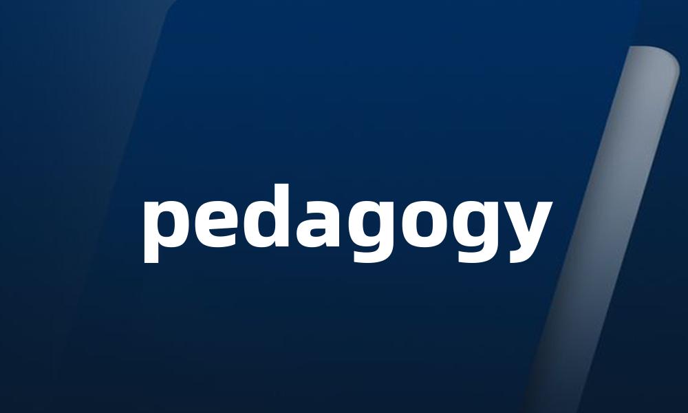 pedagogy