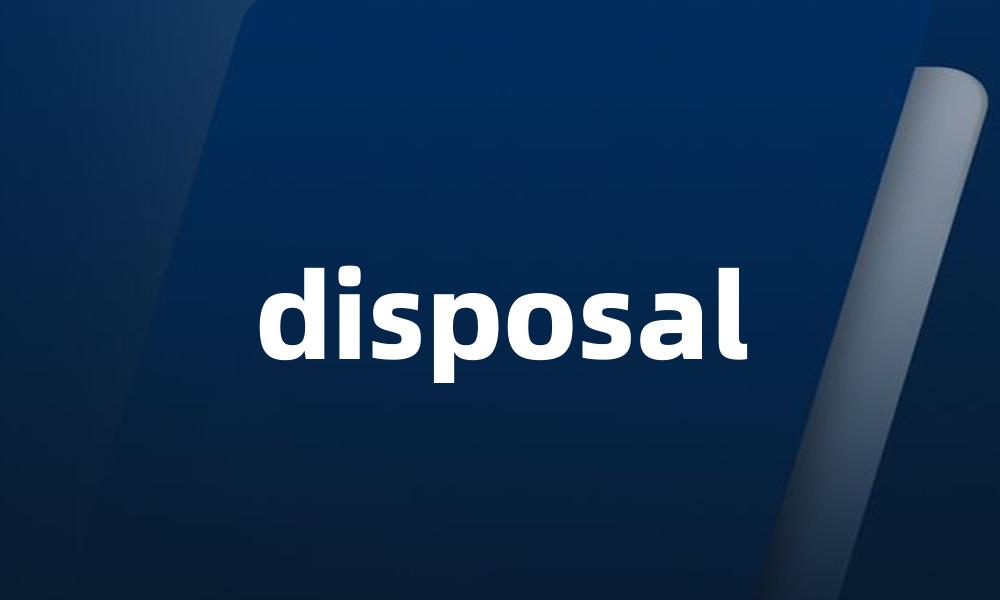 disposal
