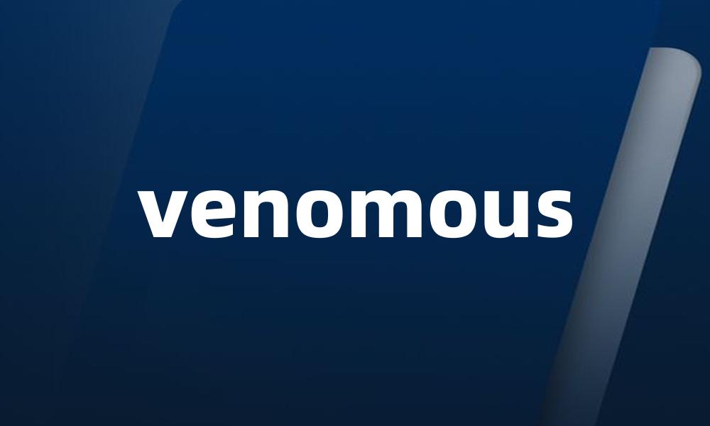 venomous