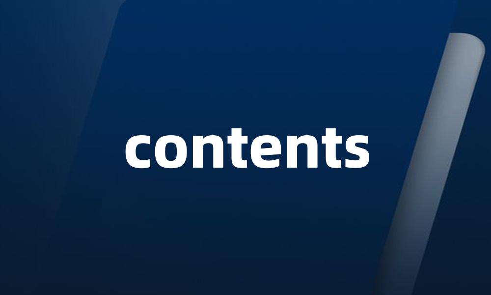 contents