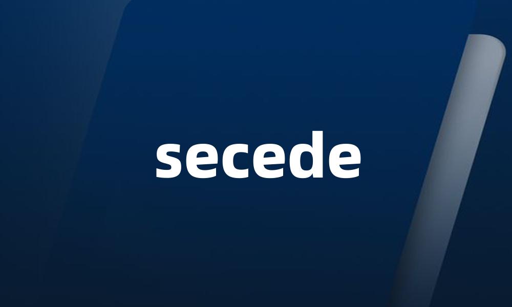 secede