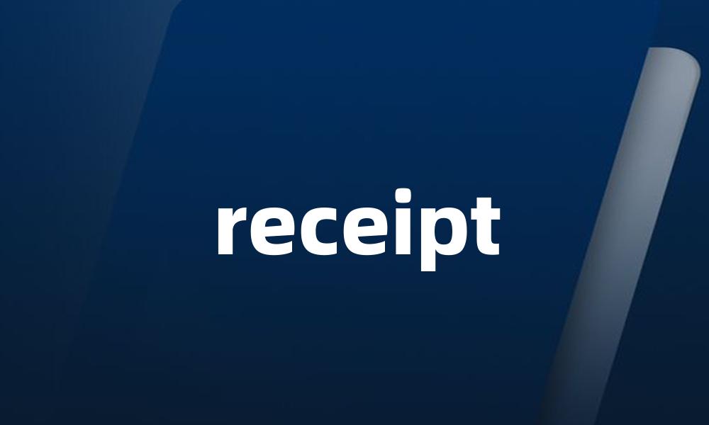 receipt
