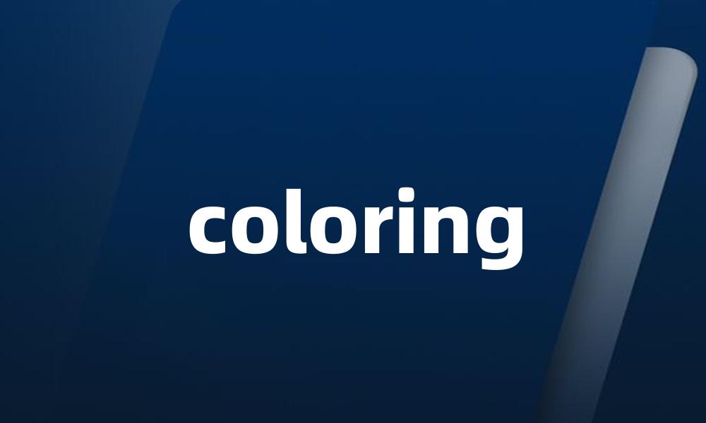 coloring