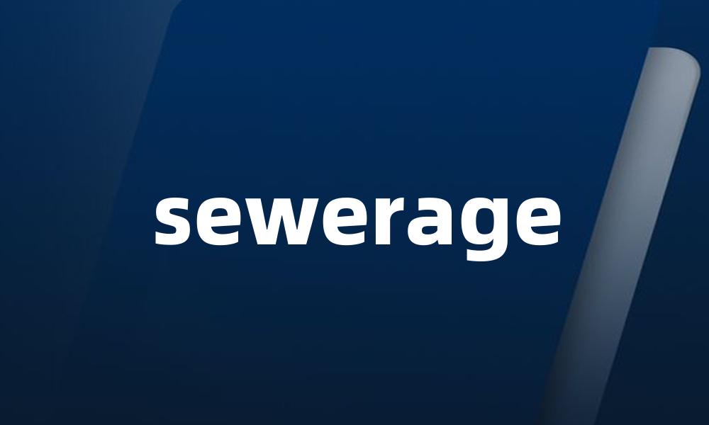 sewerage