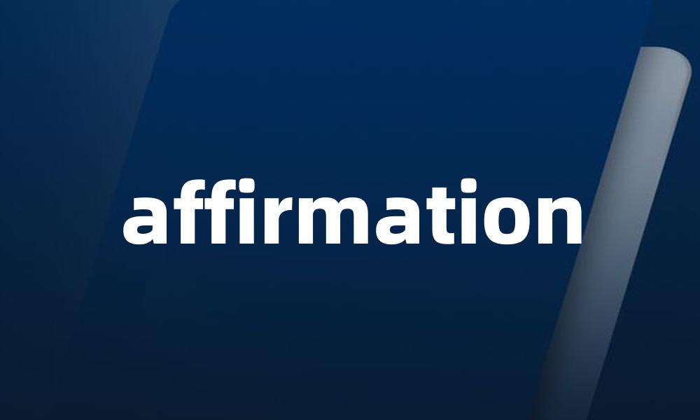 affirmation
