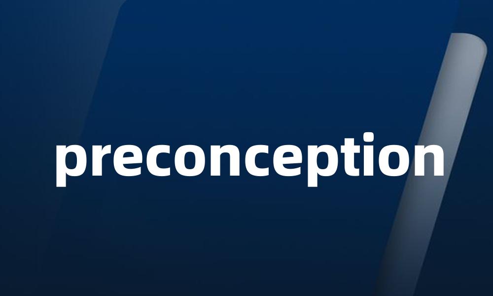 preconception