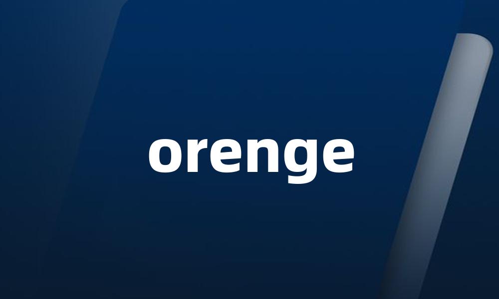 orenge