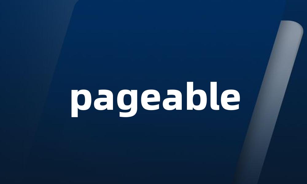 pageable
