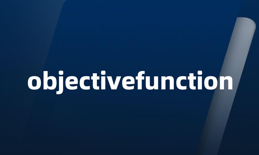 objectivefunction