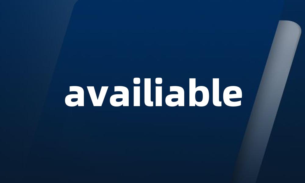availiable