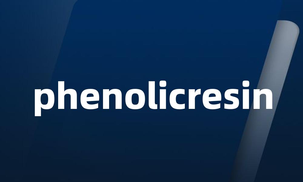 phenolicresin