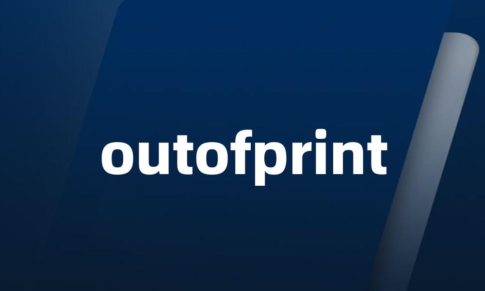 outofprint