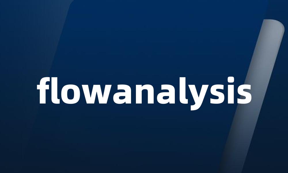 flowanalysis
