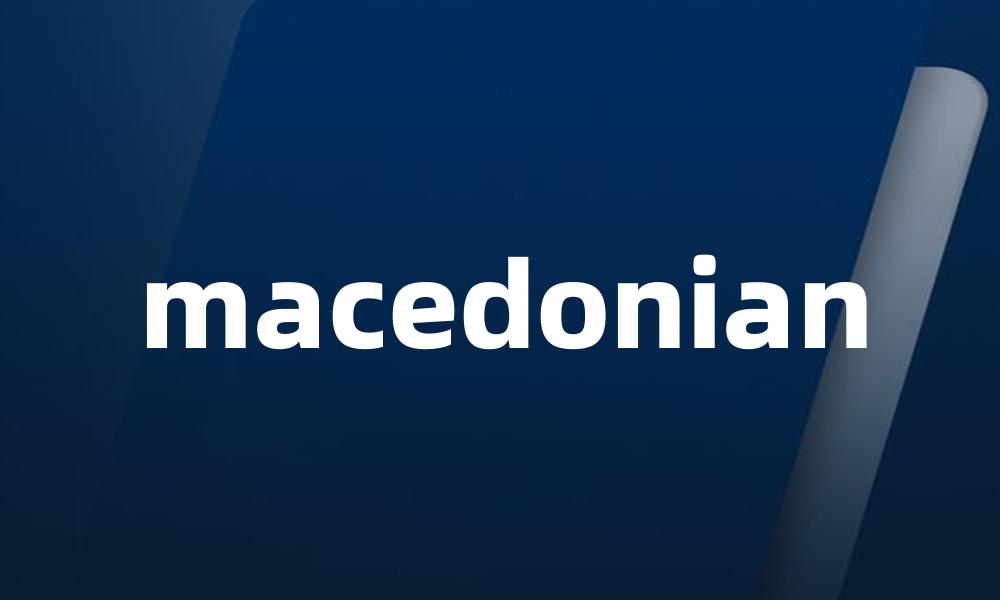 macedonian