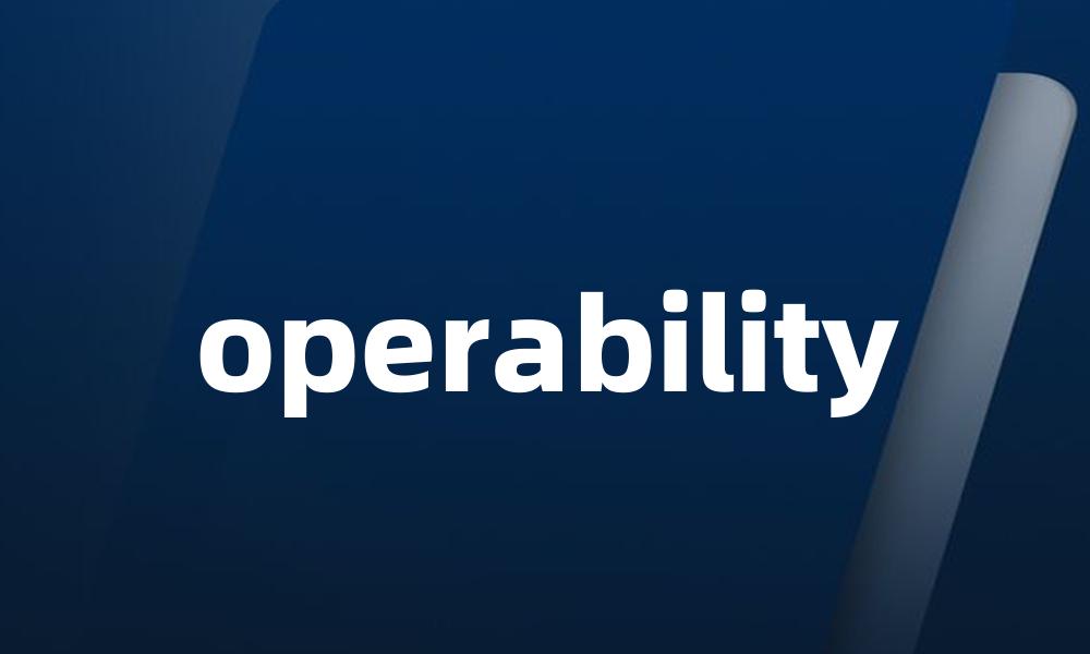 operability