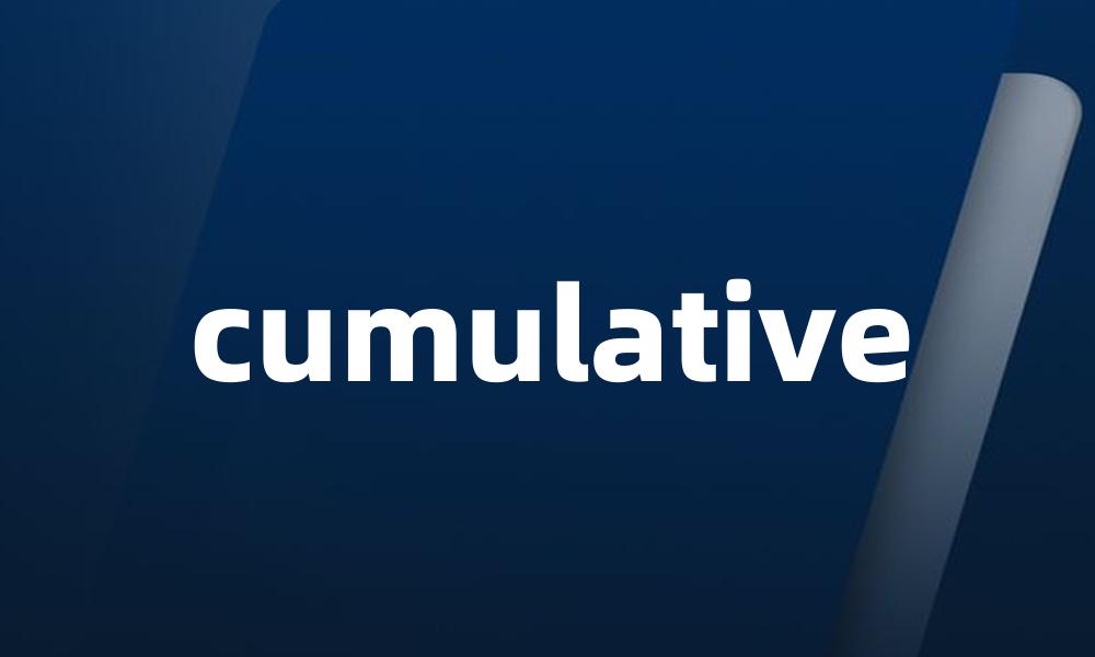 cumulative