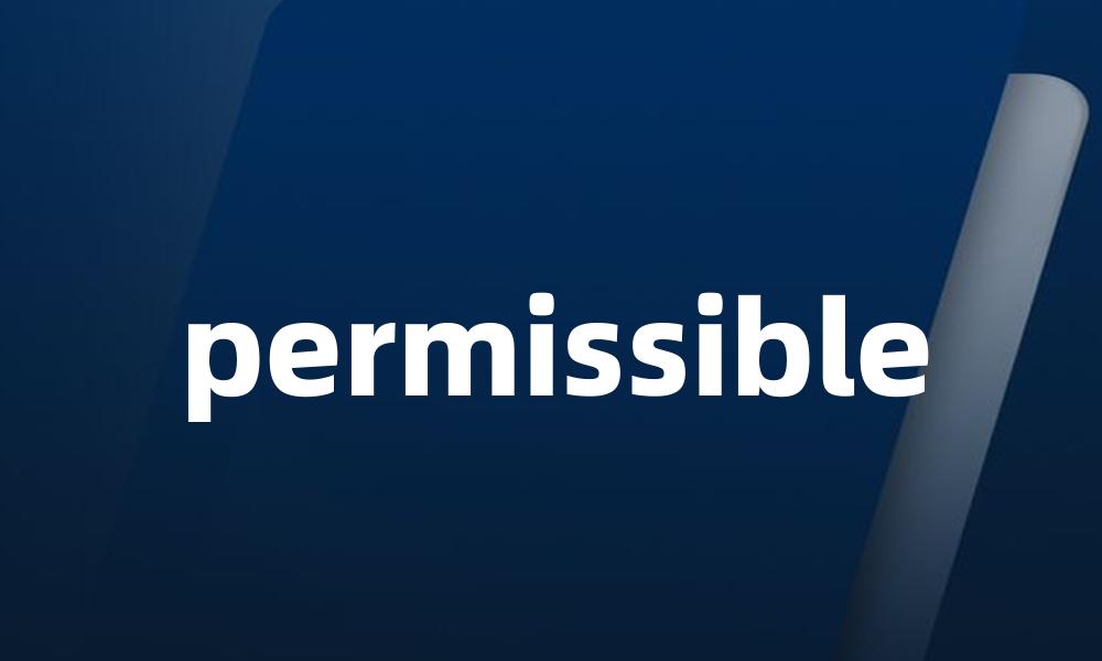 permissible