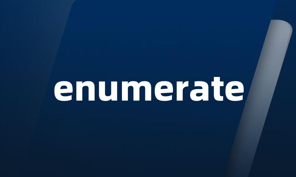 enumerate