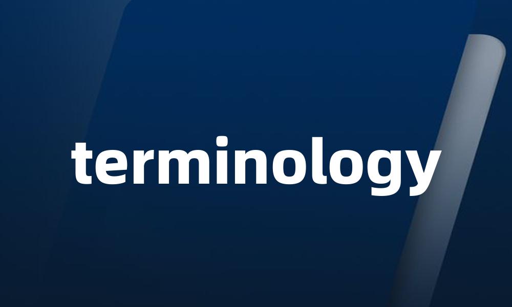 terminology