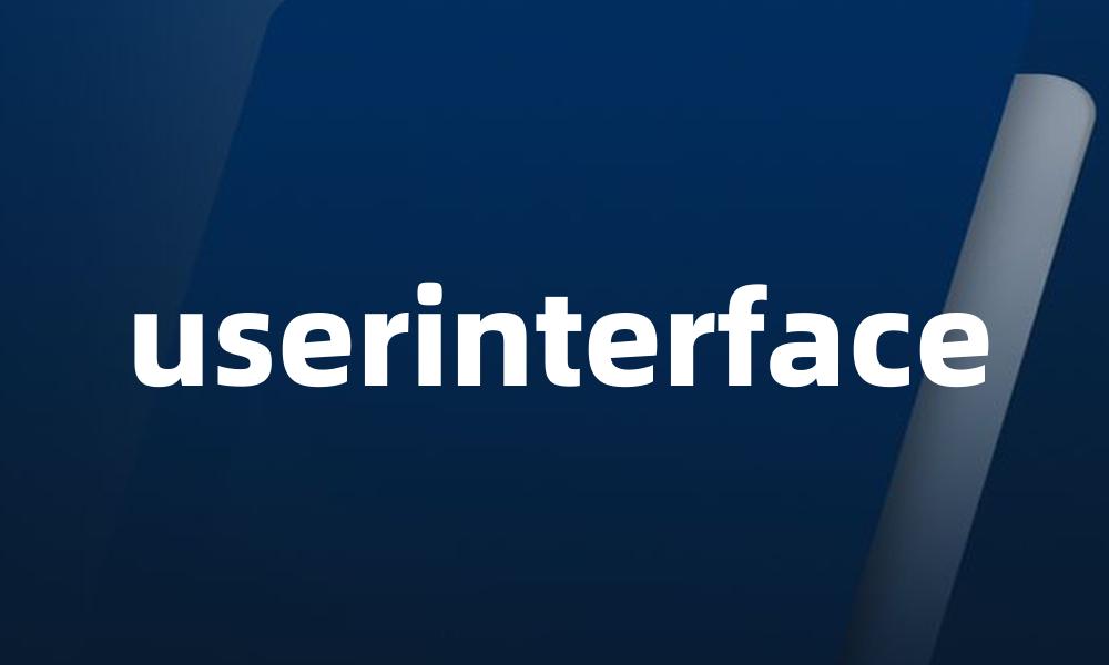 userinterface