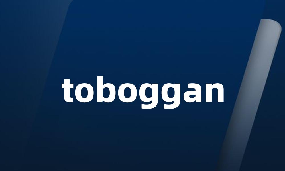 toboggan