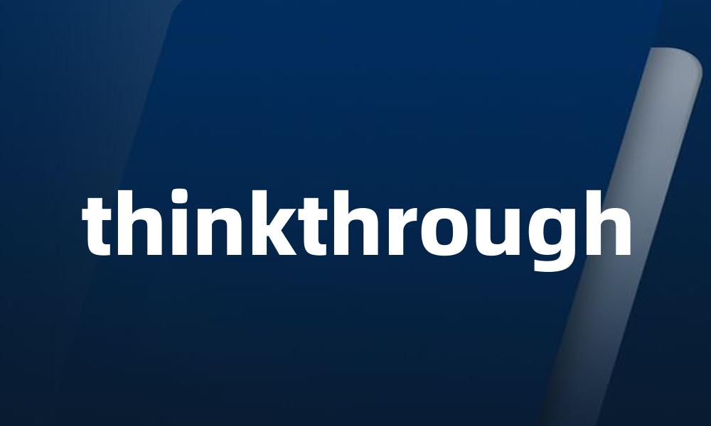 thinkthrough