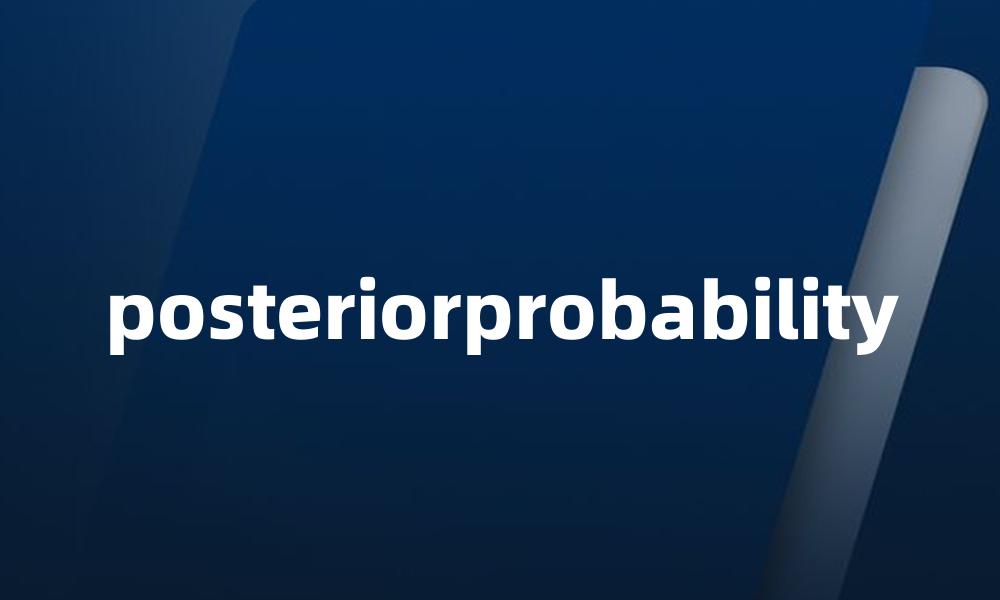 posteriorprobability