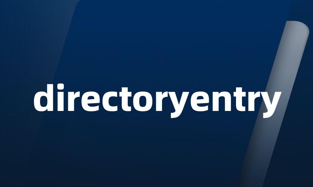 directoryentry