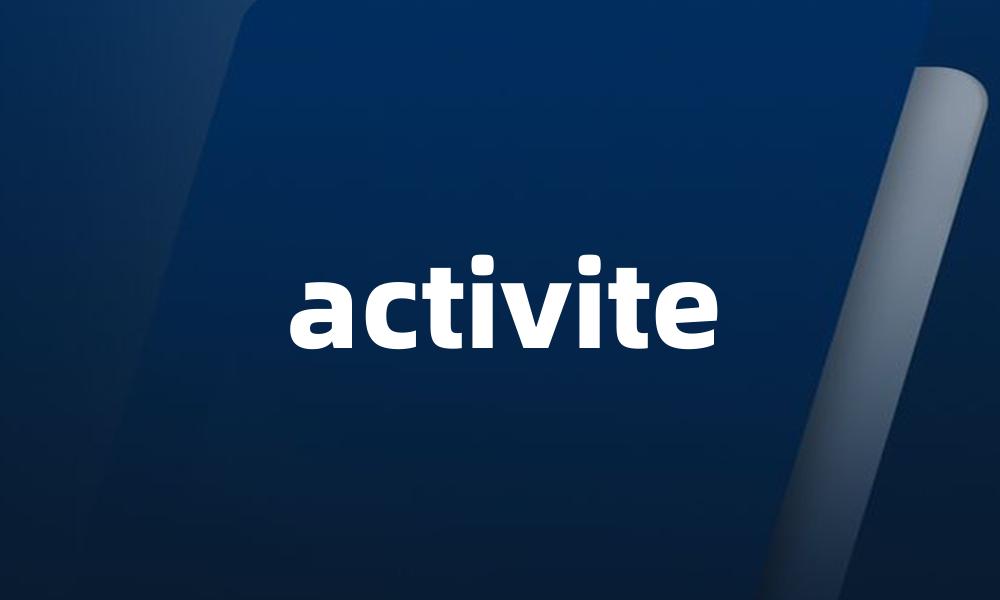 activite