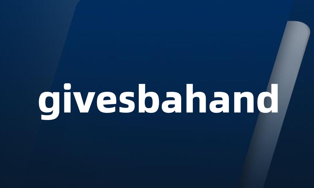 givesbahand