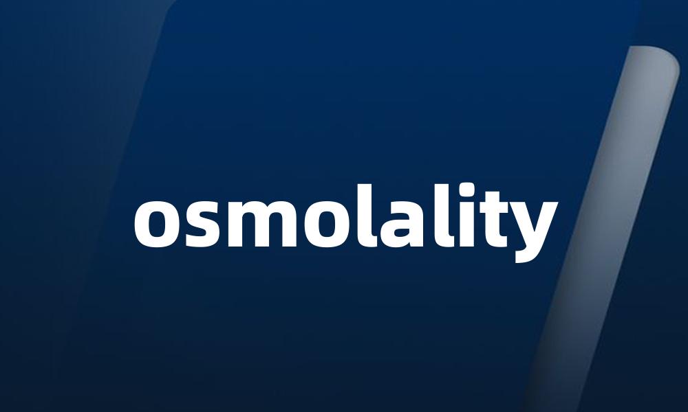 osmolality