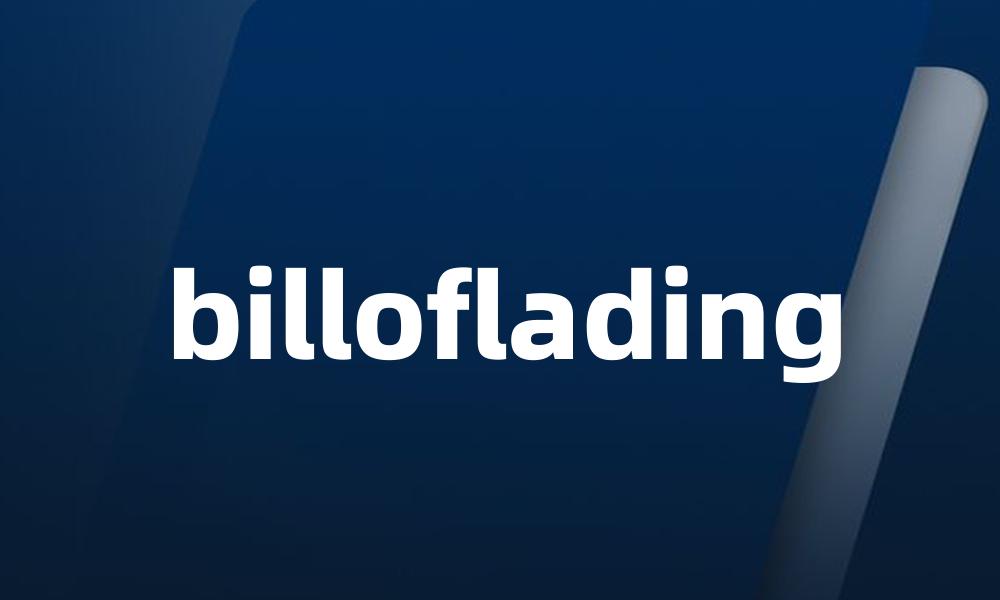 billoflading