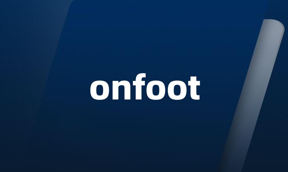 onfoot