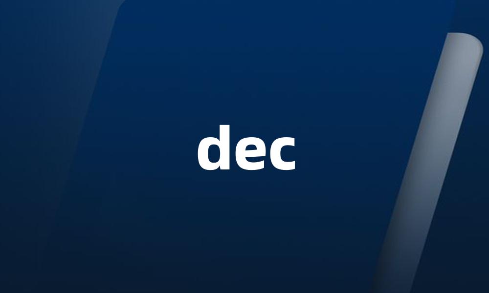 dec