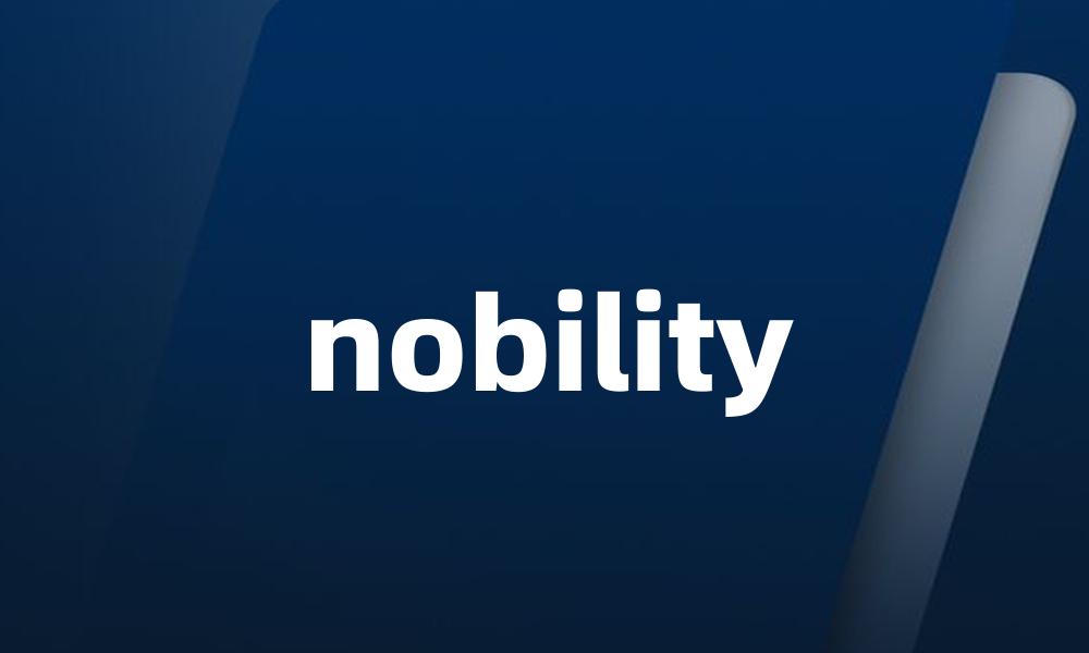 nobility