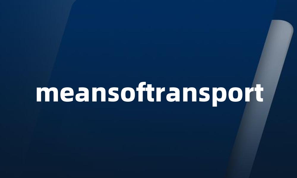 meansoftransport