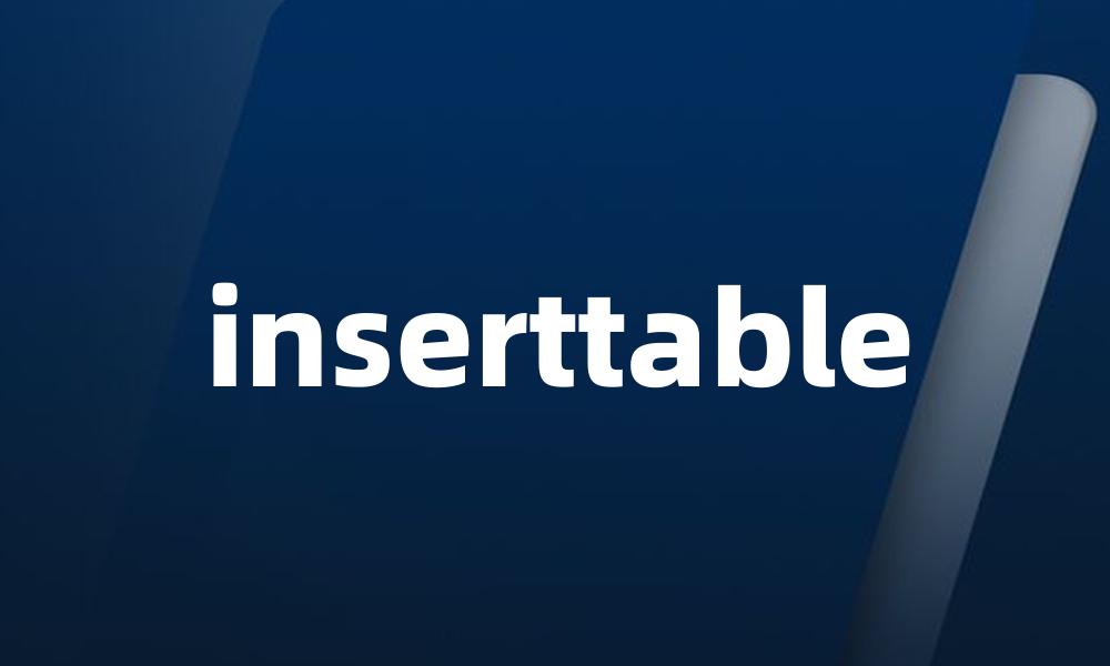 inserttable