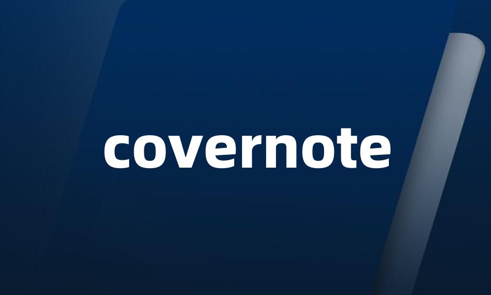 covernote