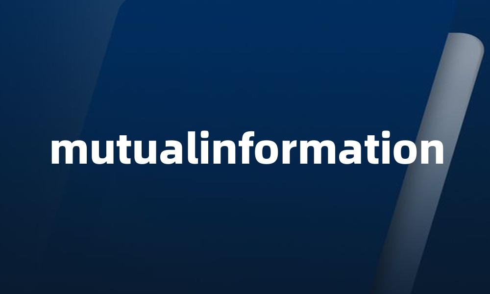 mutualinformation