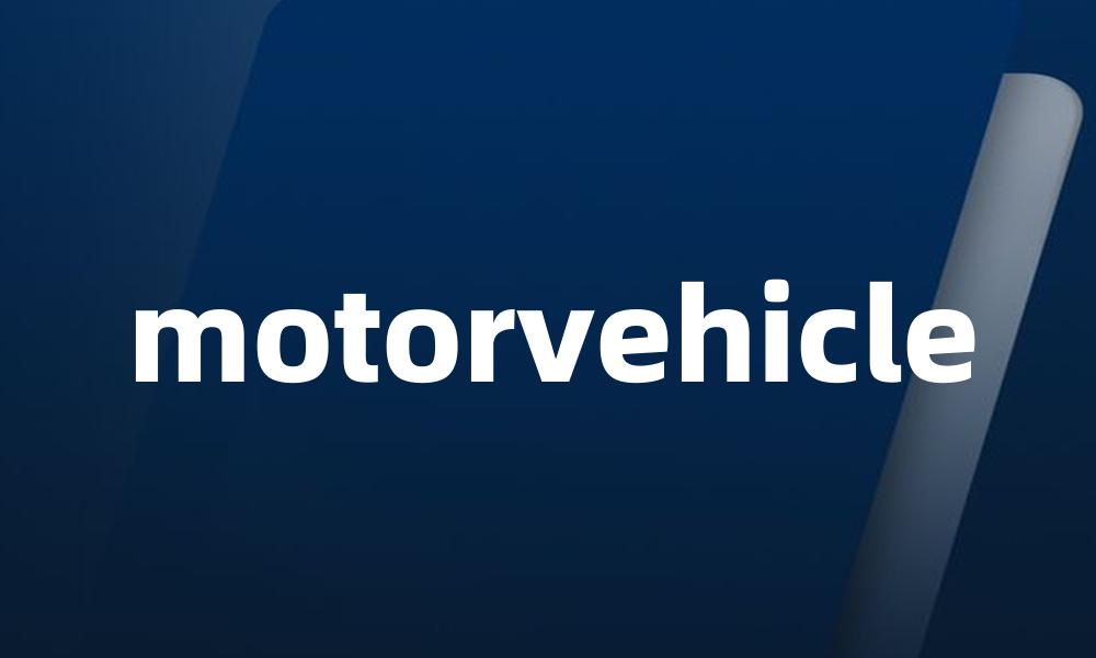 motorvehicle