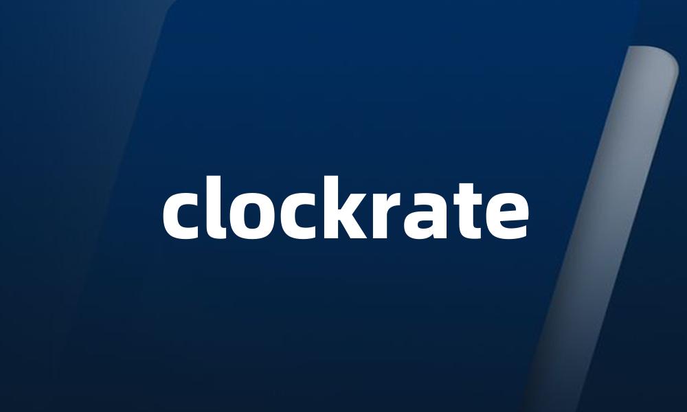 clockrate