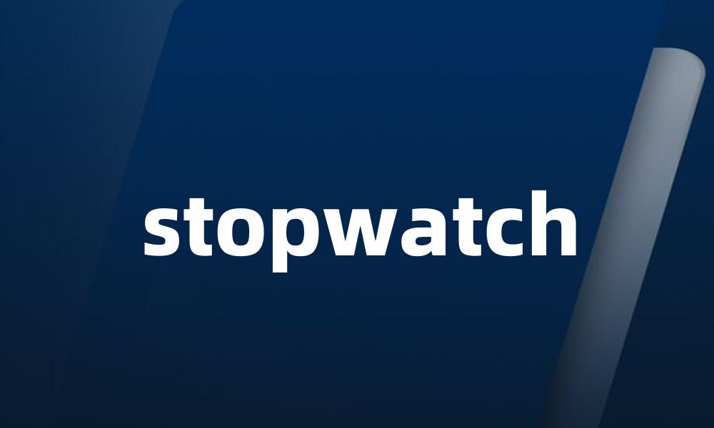 stopwatch