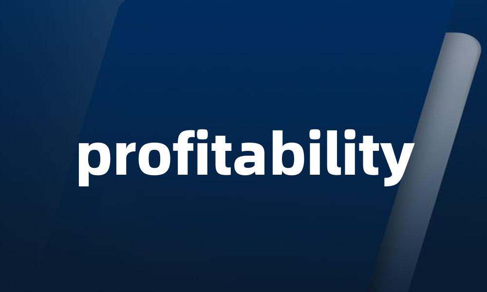 profitability