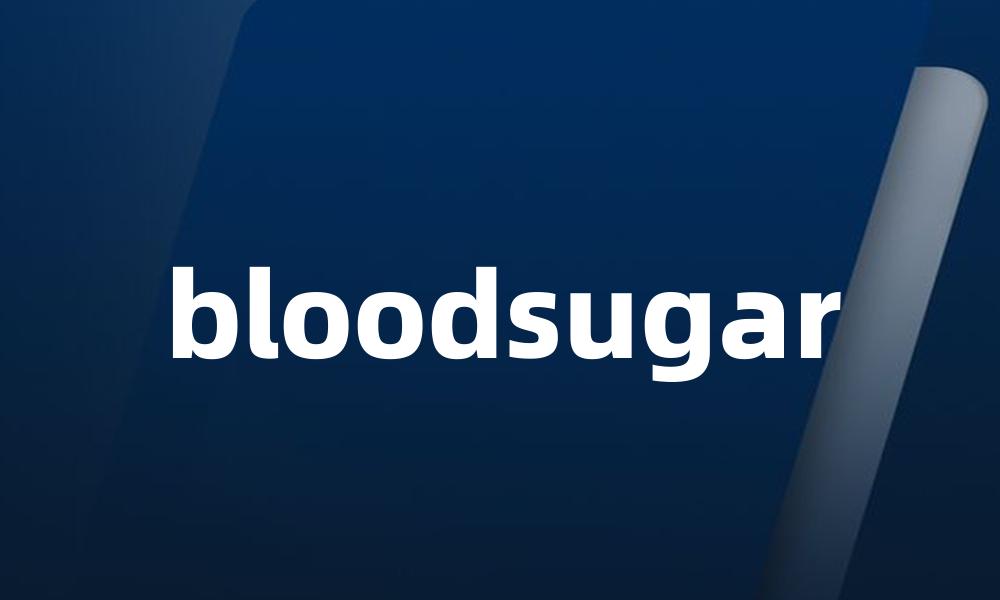 bloodsugar