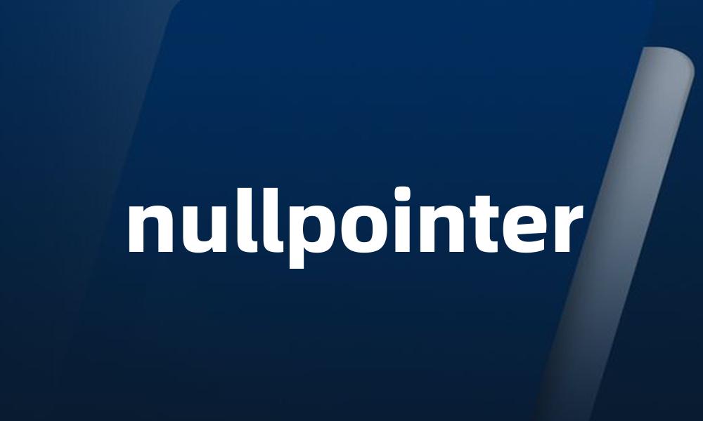 nullpointer