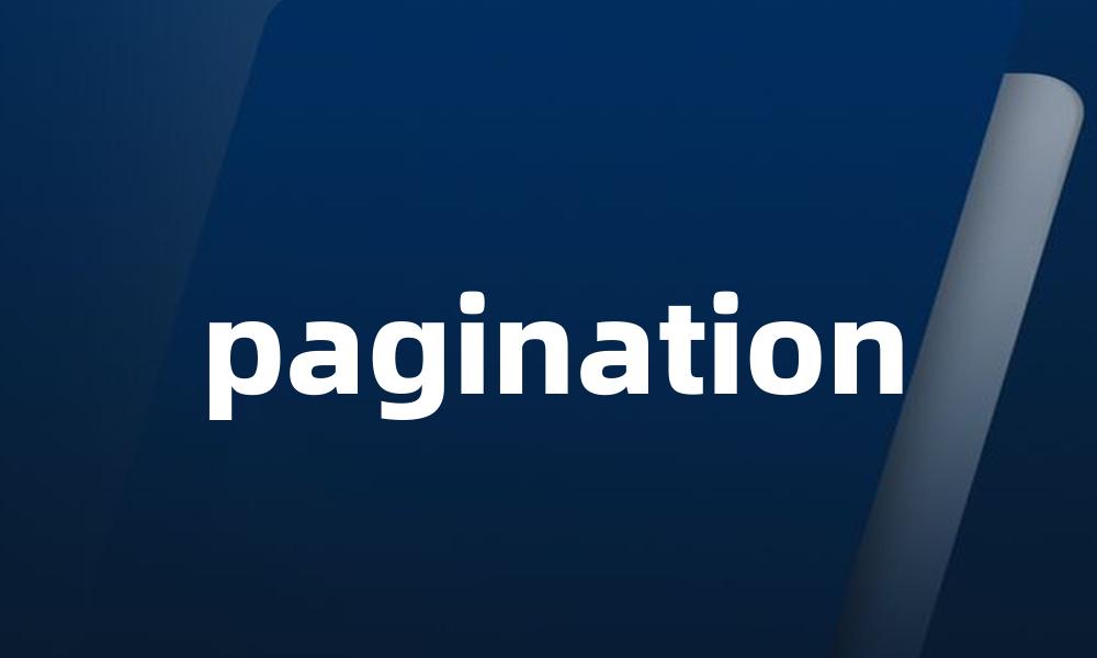 pagination