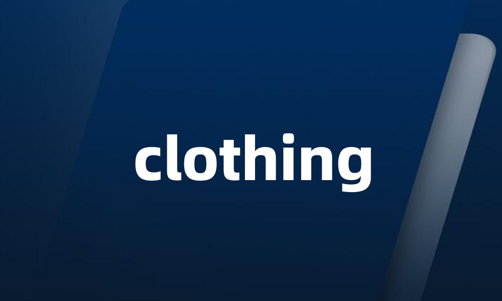 clothing