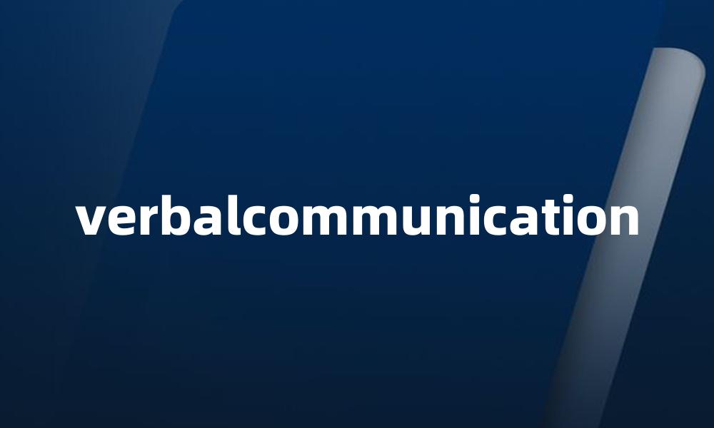 verbalcommunication