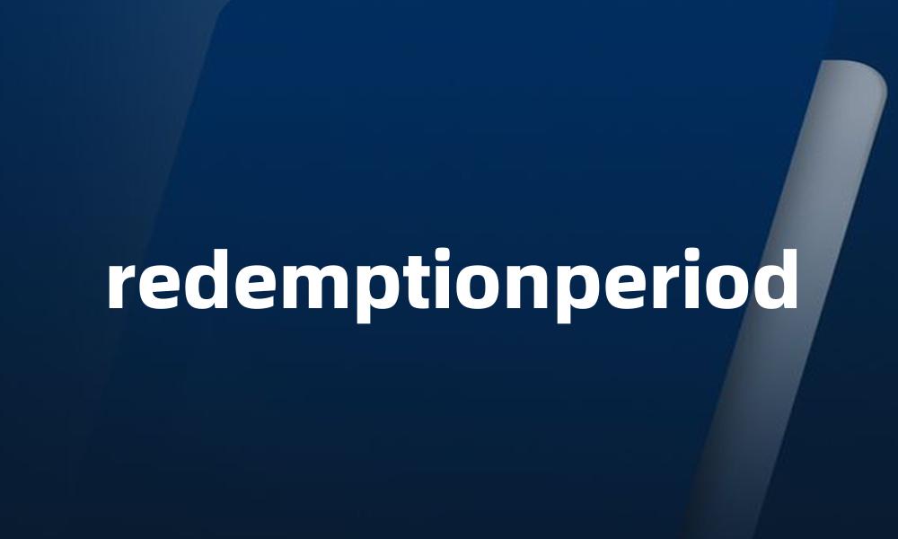 redemptionperiod