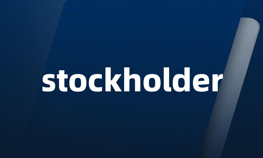 stockholder